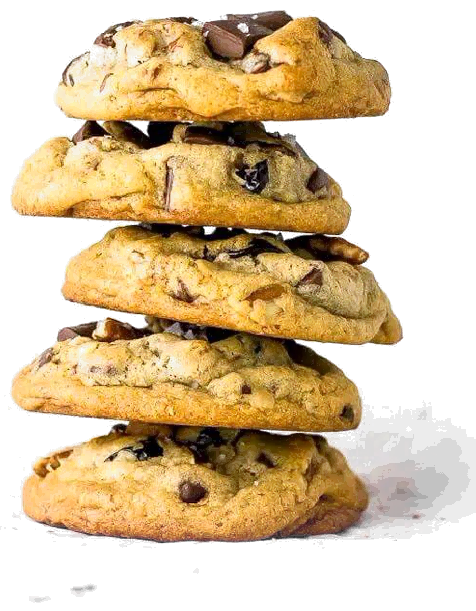 American Cookies з шоколадними дропсами та сіллю — стос печива