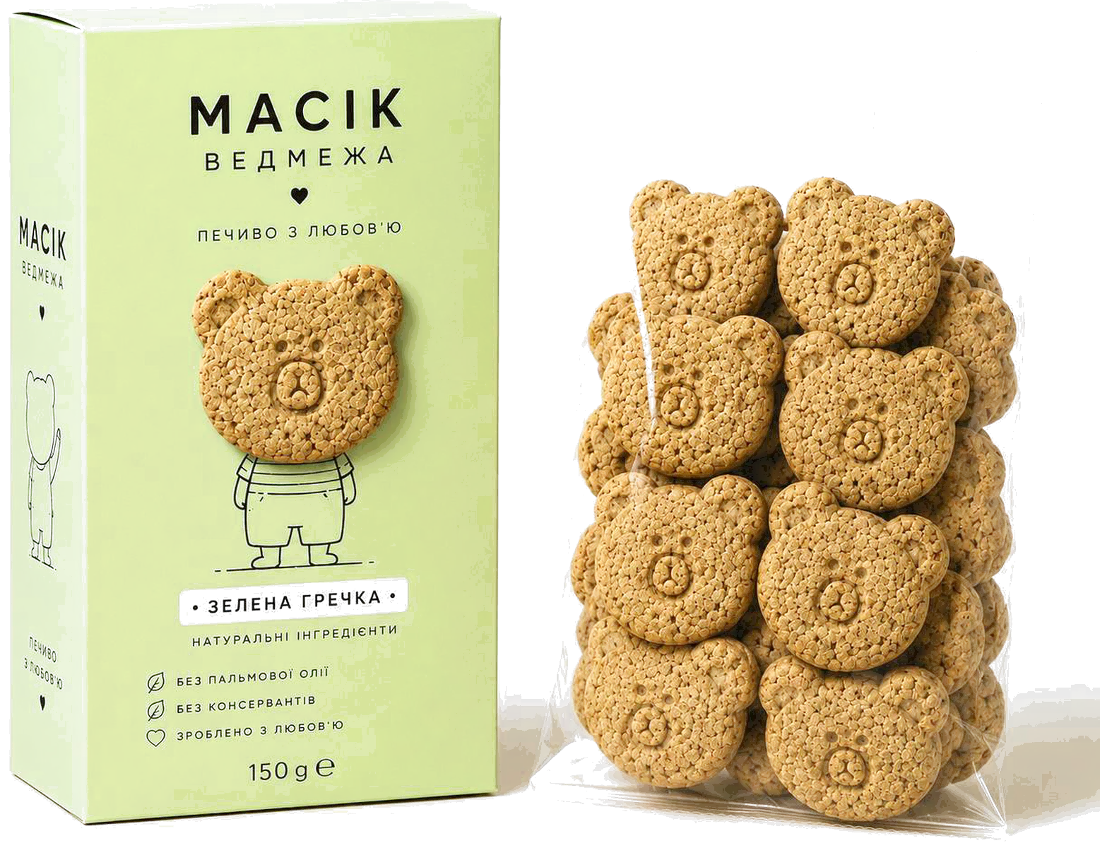 Масік Ведмежа зелена гречка — концепт упаковки «Додому»